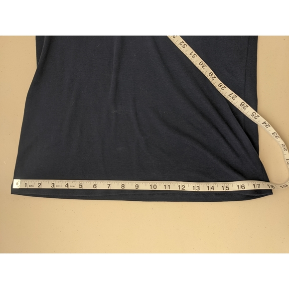 NWT Lauren by Ralph Lauren Navy Ruffled Blouse - Picture 10 of 11